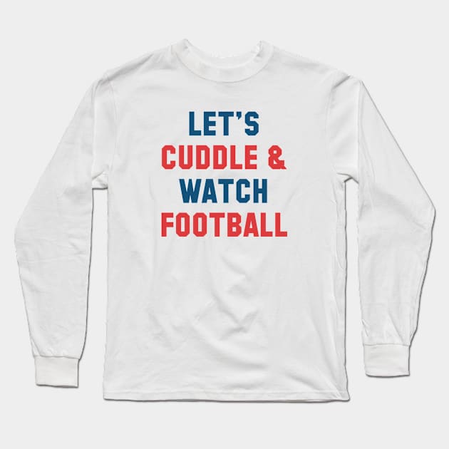 Cuddle Football Long Sleeve T-Shirt by VectorPlanet